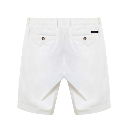 Dolce & Gabbana White Cotton Bermuda DO-8801666-44