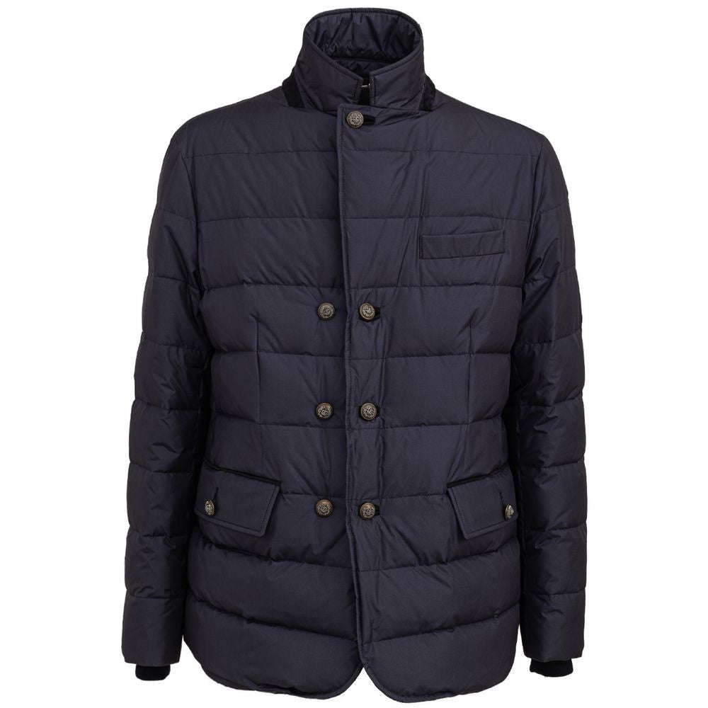 Dolce & Gabbana Blue Polyester Coat