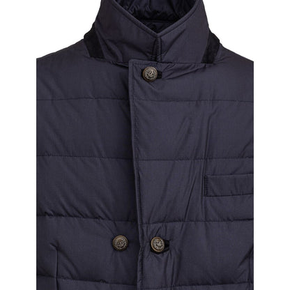 Dolce & Gabbana Blue Polyester Coat