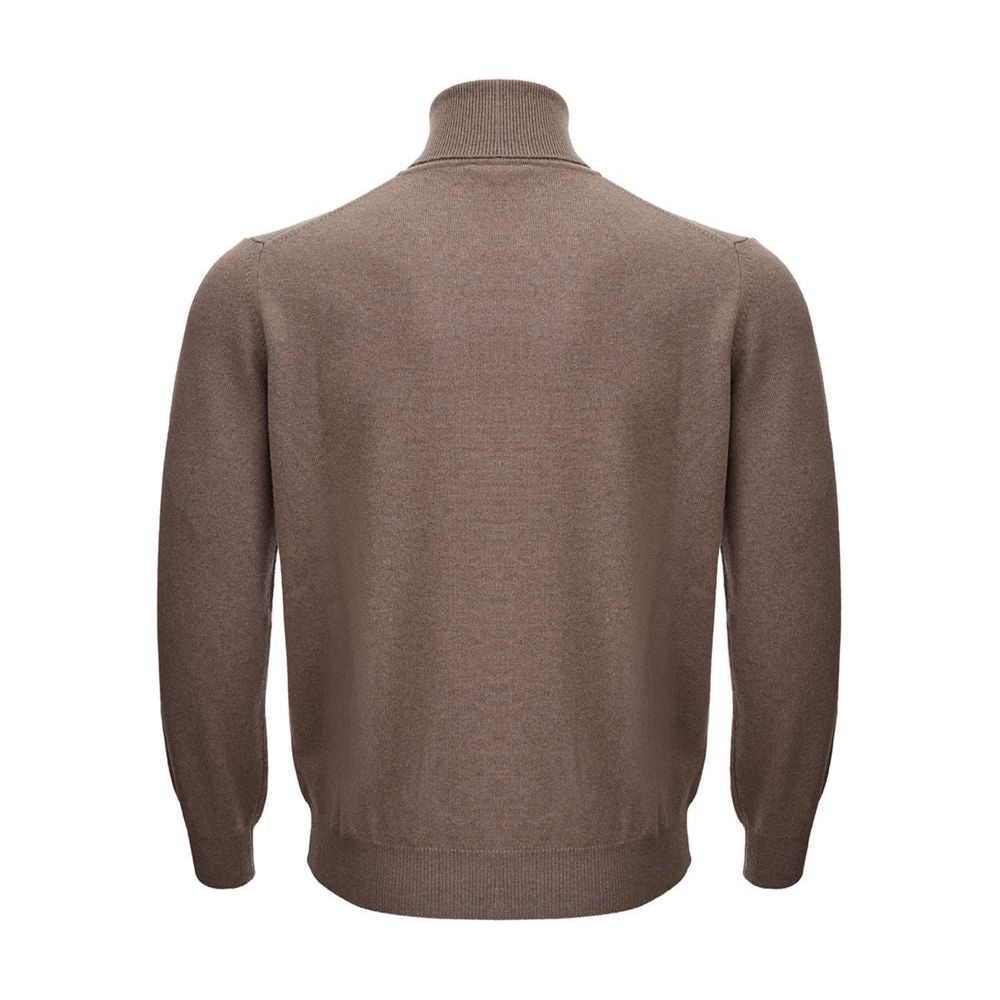 KANGRA Brown Wool Turtleneck