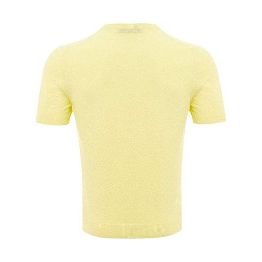 Gran Sasso Sunny Cotton Luxury Tee for the Discerning Gentleman Gran Sasso Pale Goldenrod