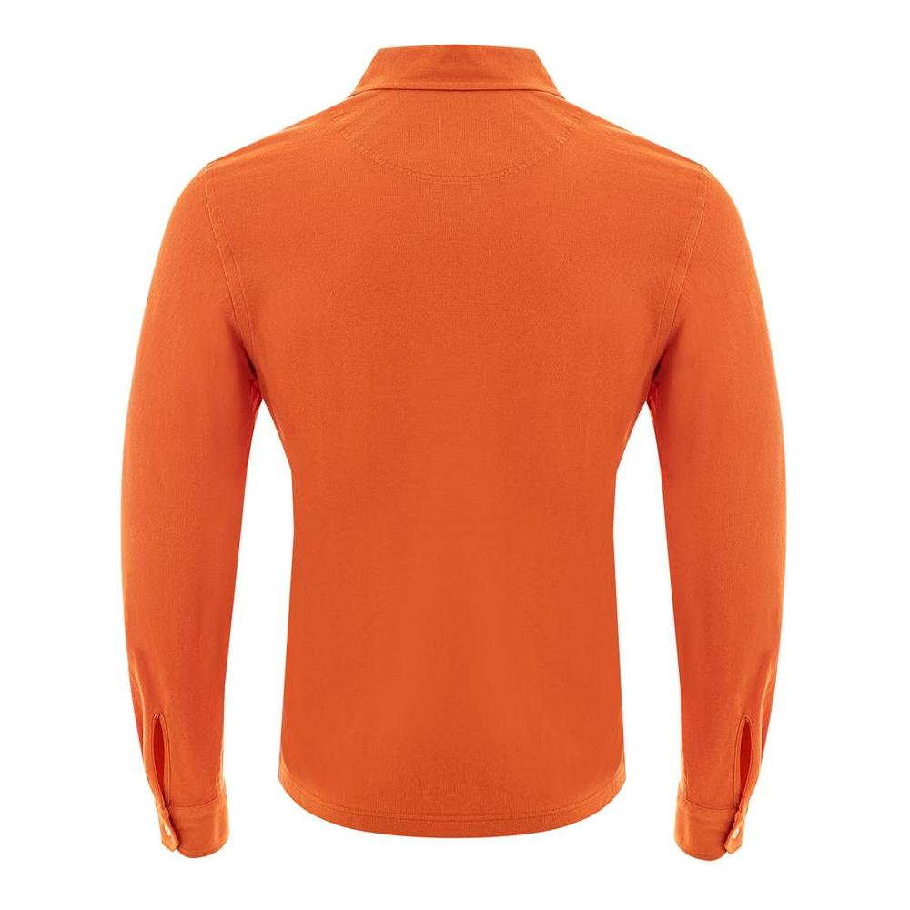 Gran Sasso Orange Cotton Polo Shirt