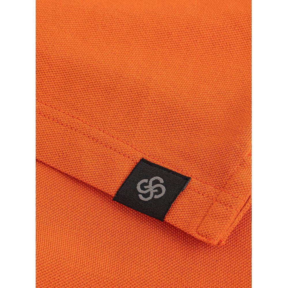 Gran Sasso Orange Cotton Polo Shirt