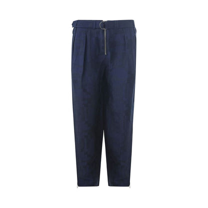 Emporio Armani Blue Linen Pant