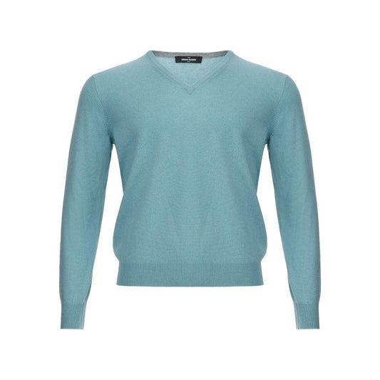 Gran Sasso Turquoise Cashmere Sweater Elegance Gran Sasso Cadet Blue