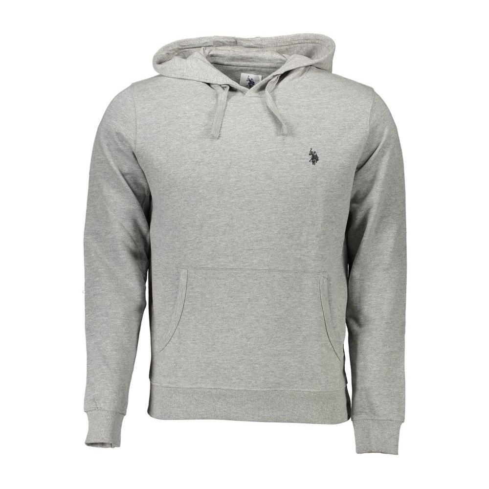 U.S. POLO ASSN. Gray Cotton Men Sweatshirt
