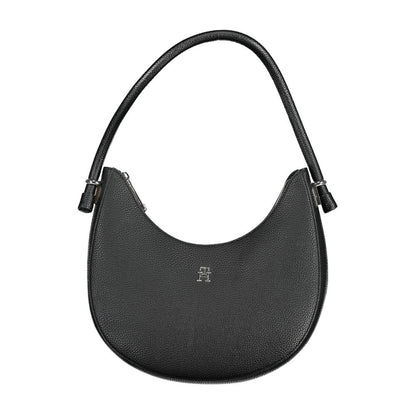 Tommy Hilfiger Black Polyurethane Women Handbag