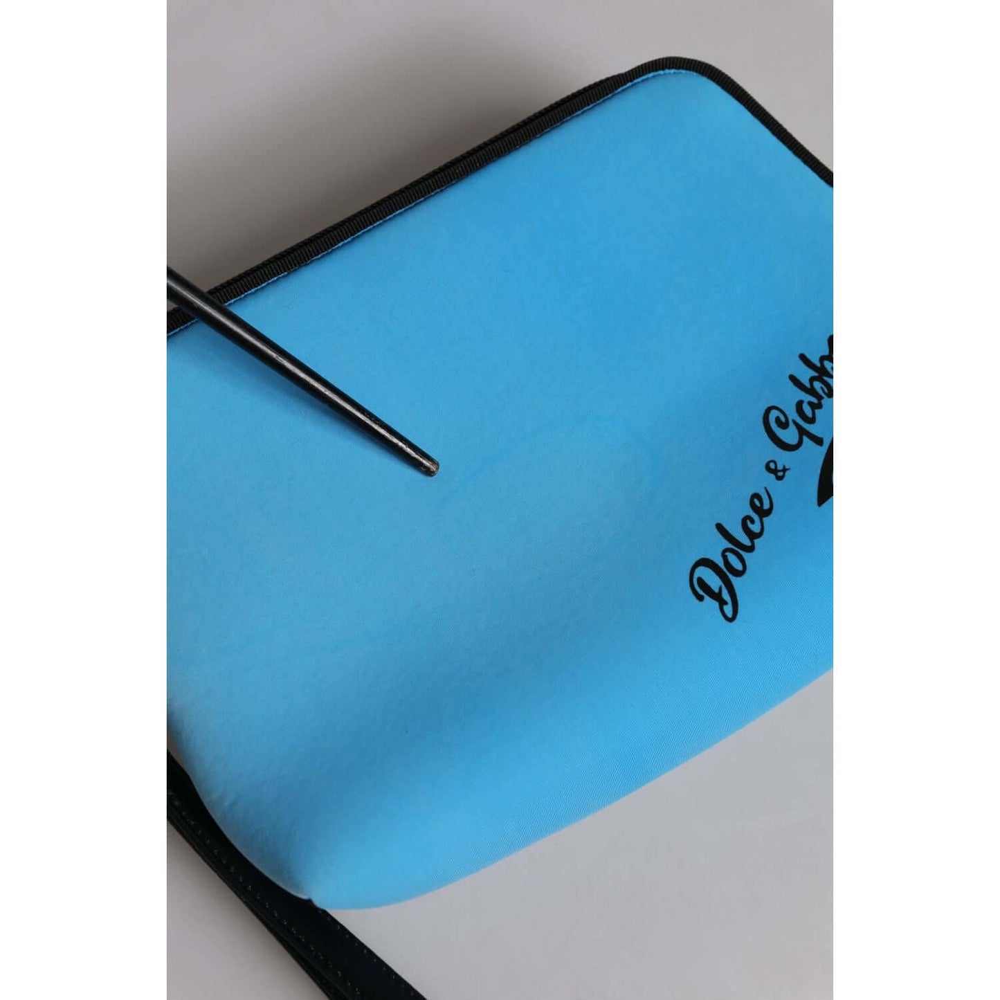 Dolce & Gabbana Blue DG Logo Print Clutch Zip Borse Pouch Bag BAG4604