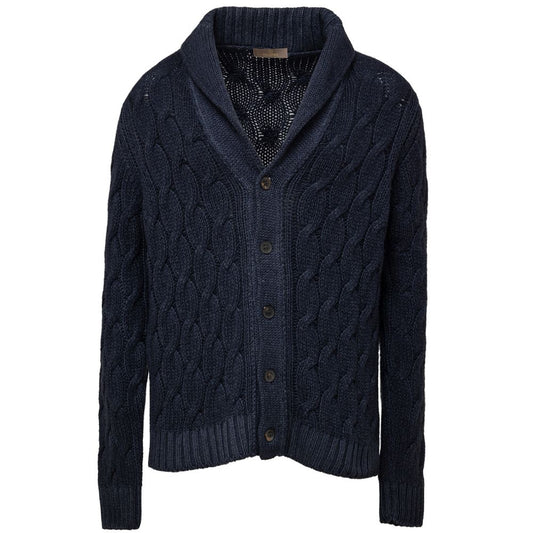 Cruciani Blue Cashmere Cardigan