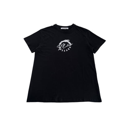 Trussardi Beachwear Black Cotton T-Shirt