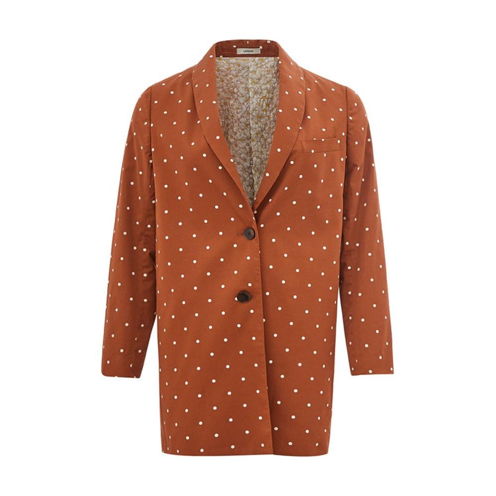 Lardini Chic Cotton Brown Jacket for the Modern Woman