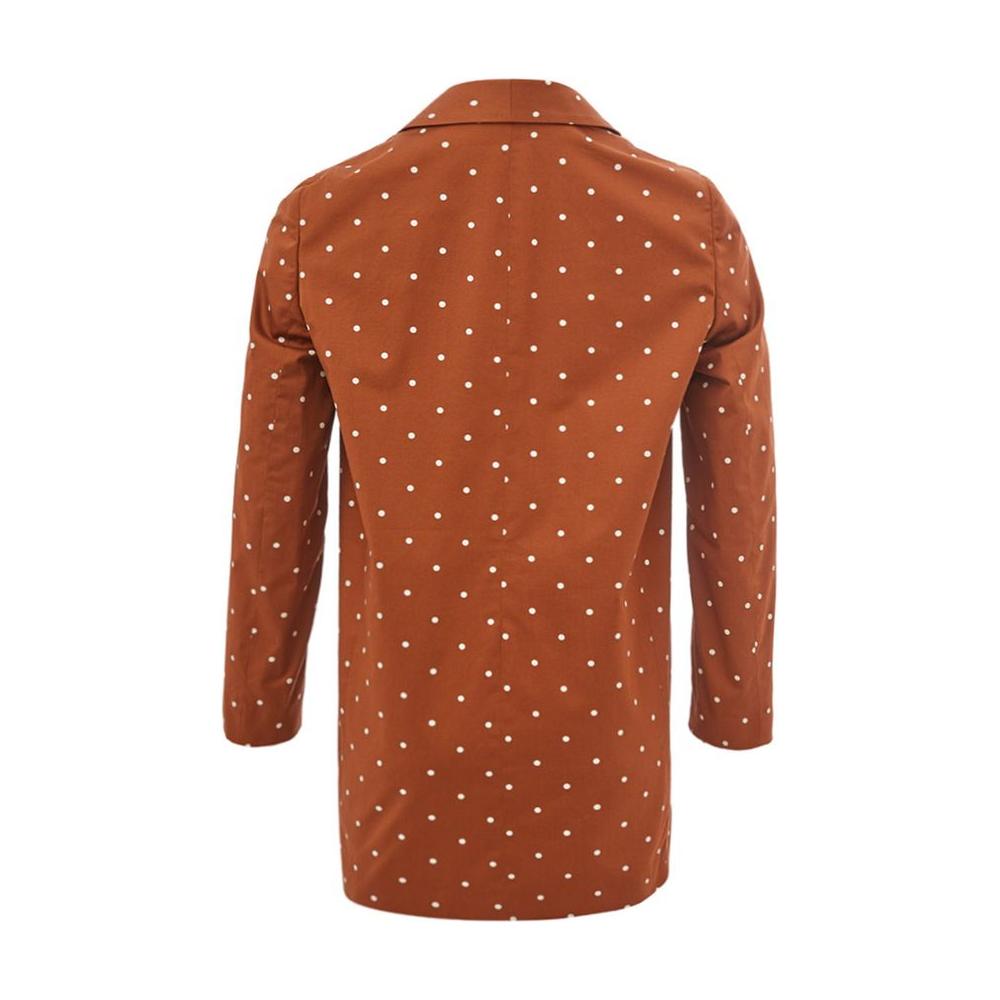 Lardini Chic Cotton Brown Jacket for the Modern Woman