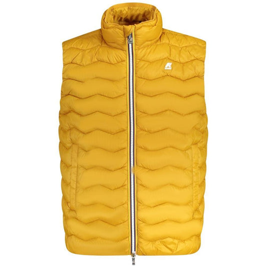 K-WAY Yellow Polyamide Men Jacket KW-34235-S
