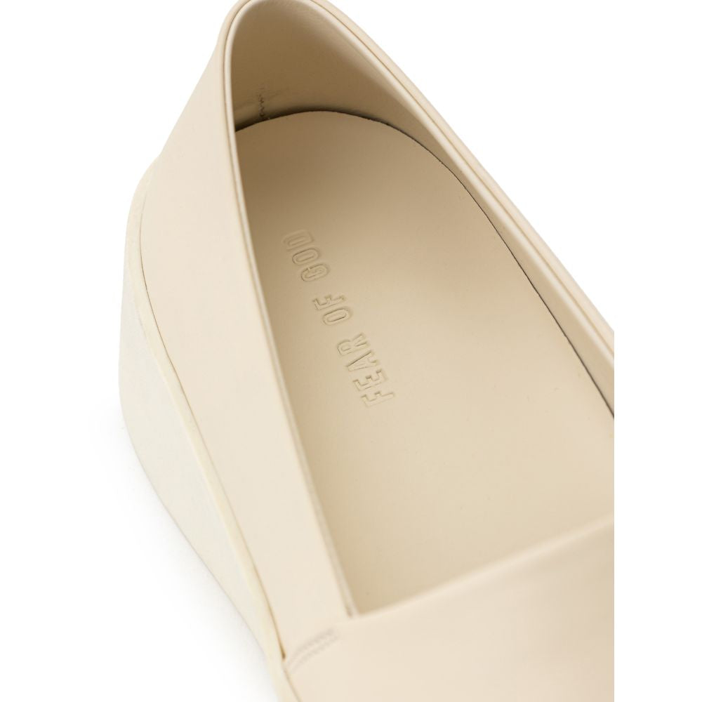 Fear Of God Beige Leather Slip-On Loafer