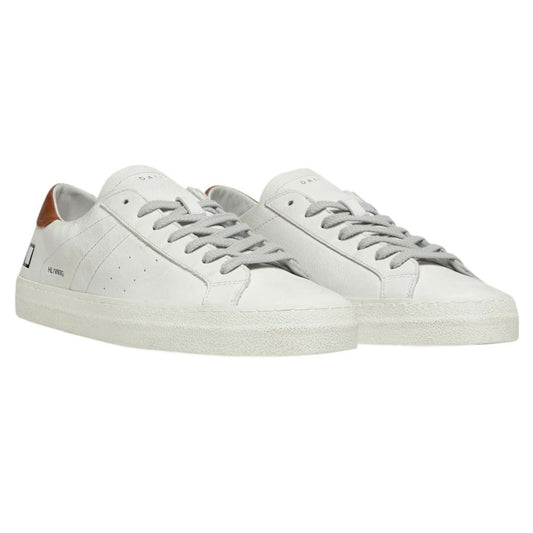 D.A.T.E White Leather Sneaker