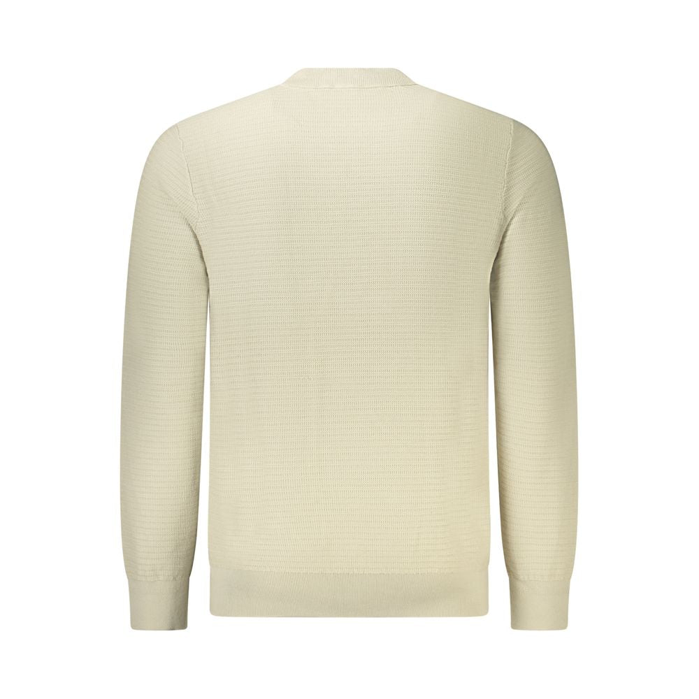 Hugo Boss Beige Cotton Men Sweater BO-35294-XXL