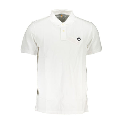 Timberland Bianco Organic Cotton Men Polo Shirt