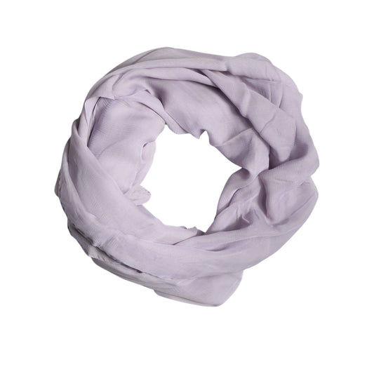 Dolce & Gabbana Purple Silk Rectangle Wrap Shawl Scarf