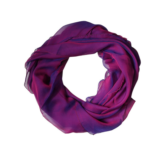 Dolce & Gabbana Purple Silk Rectangle Wrap Shawl Scarf