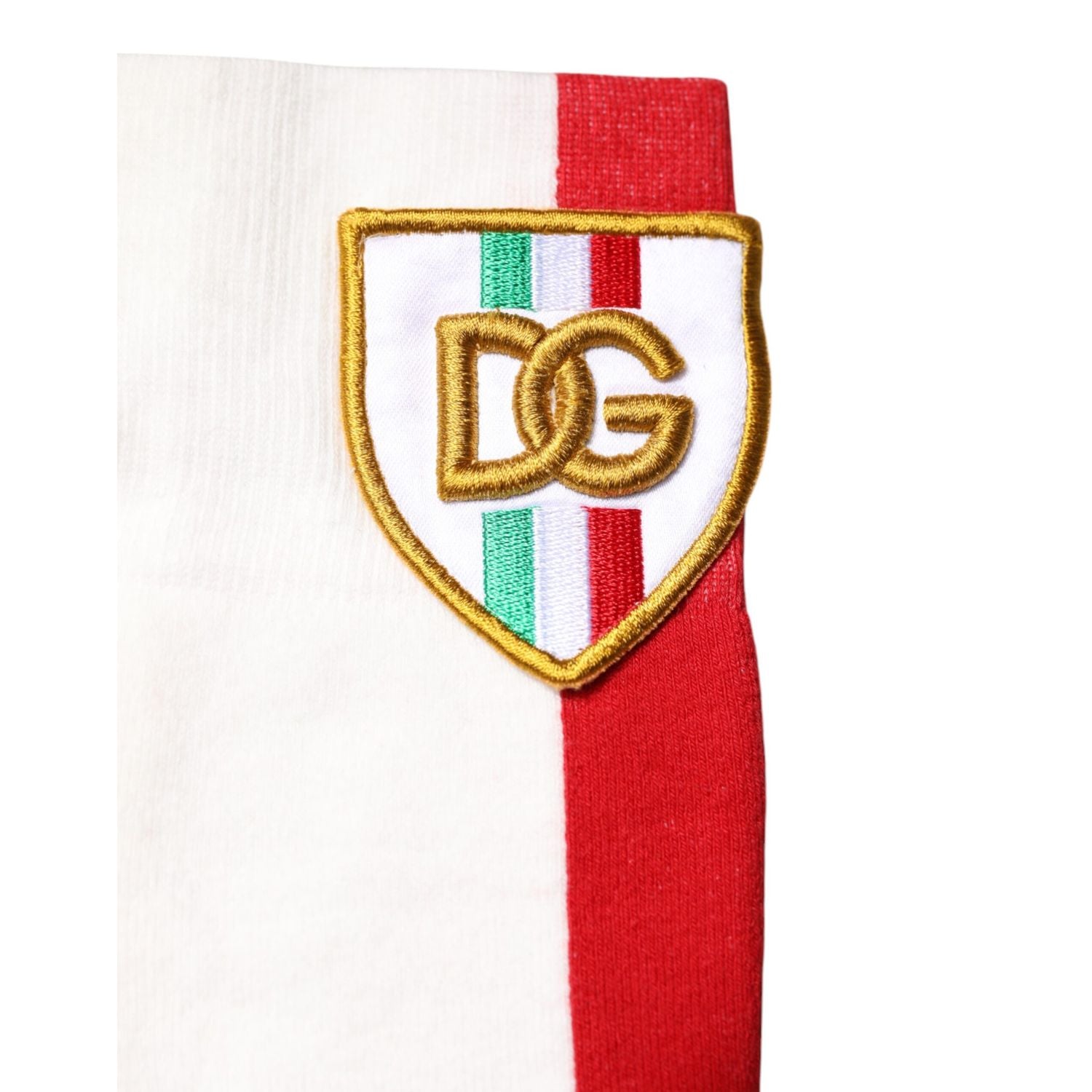 Dolce & Gabbana Multicolor Cotton DG Logo Patch Mid Calf Socks