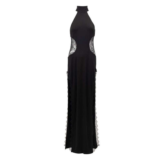 Retrofête Black Viscose Long RE-9292676-M