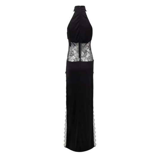 Retrofête Black Viscose Long RE-9292676-M