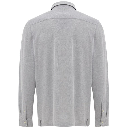 Corneliani Gray Cotton Shirt