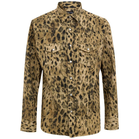 Tom Ford Beige Cotton Shirt