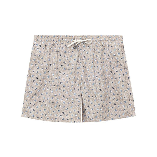Canali Beige Polyester Swim Short