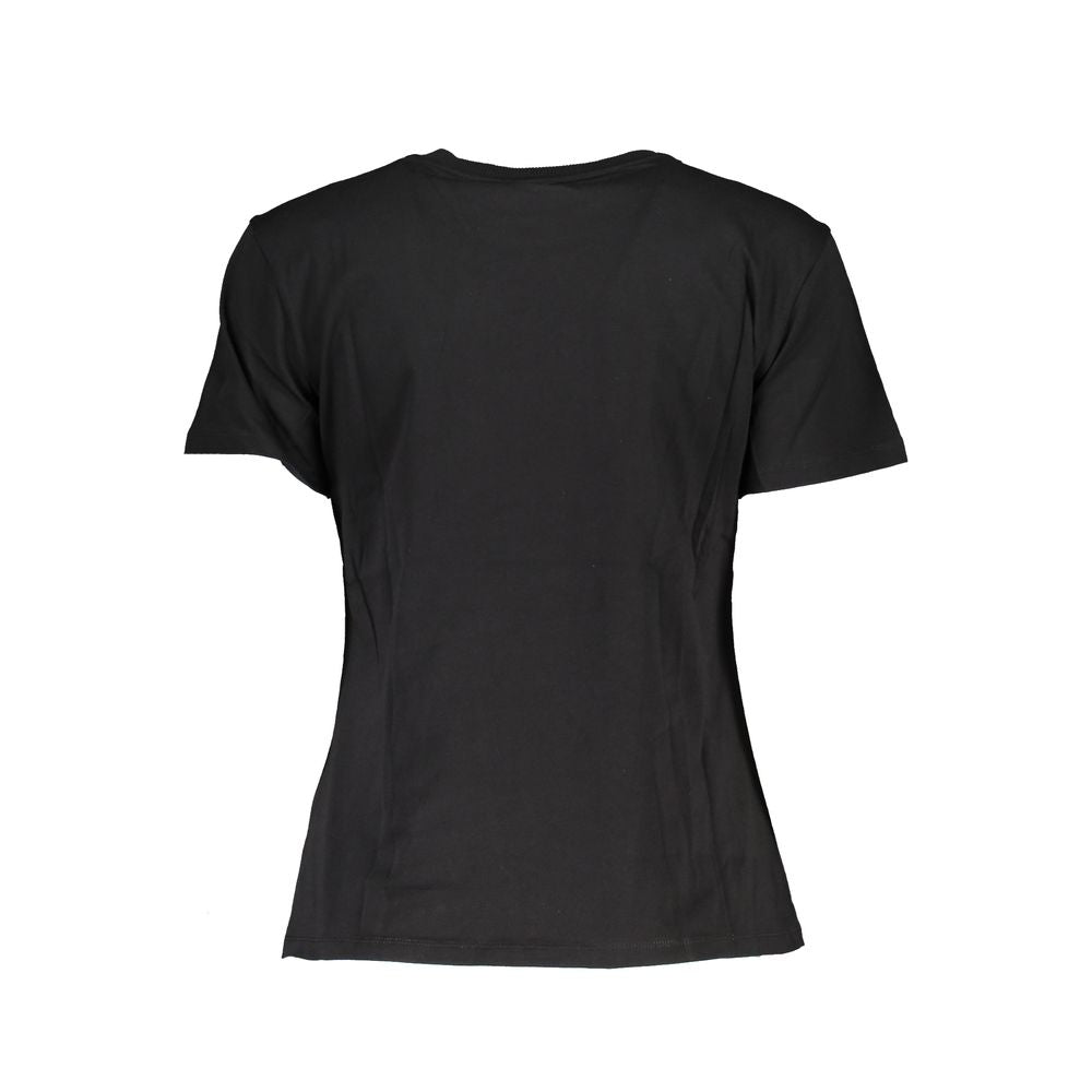 Patrizia Pepe Chic Contrast Crew Neck Cotton Tee PA-26494-XS