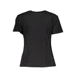 Patrizia Pepe Chic Contrast Crew Neck Cotton Tee PA-26494-XS