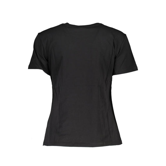 Patrizia Pepe Chic Contrast Crew Neck Cotton Tee PA-26494-XS