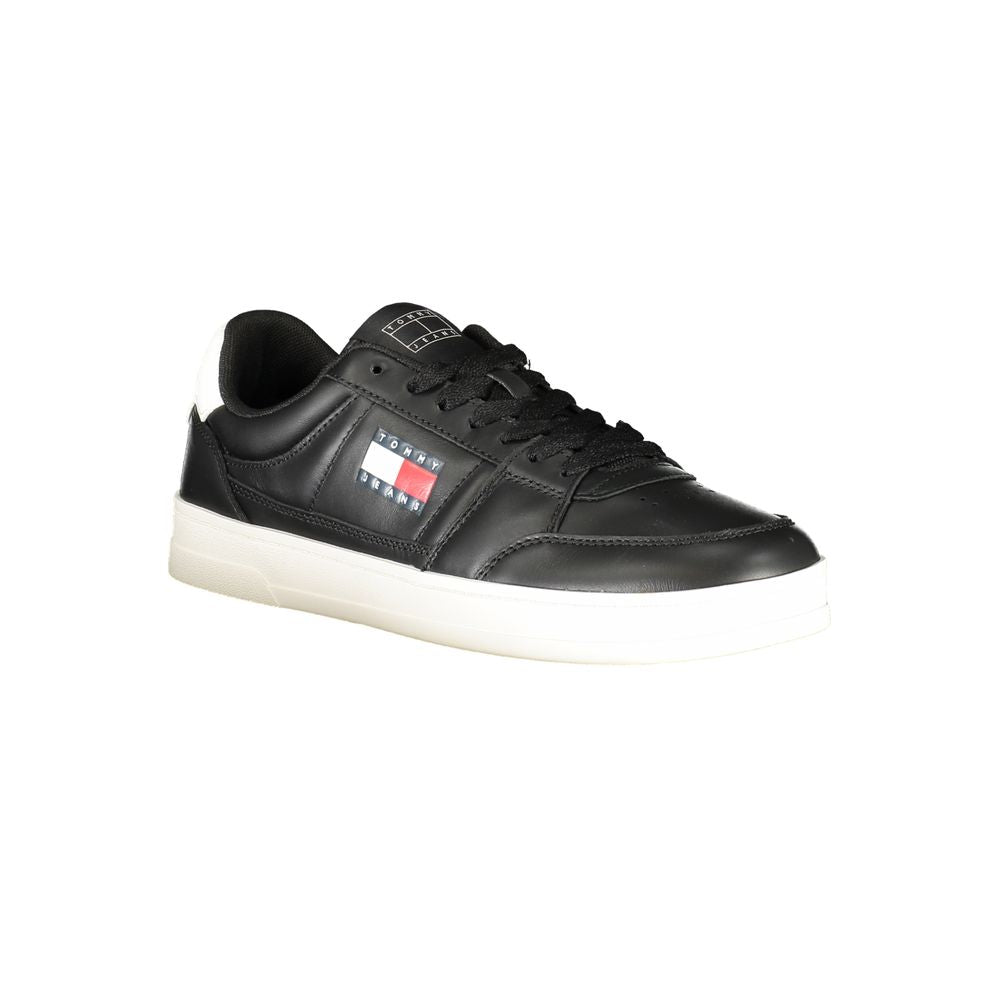 Tommy Hilfiger Black Polyester Sneaker