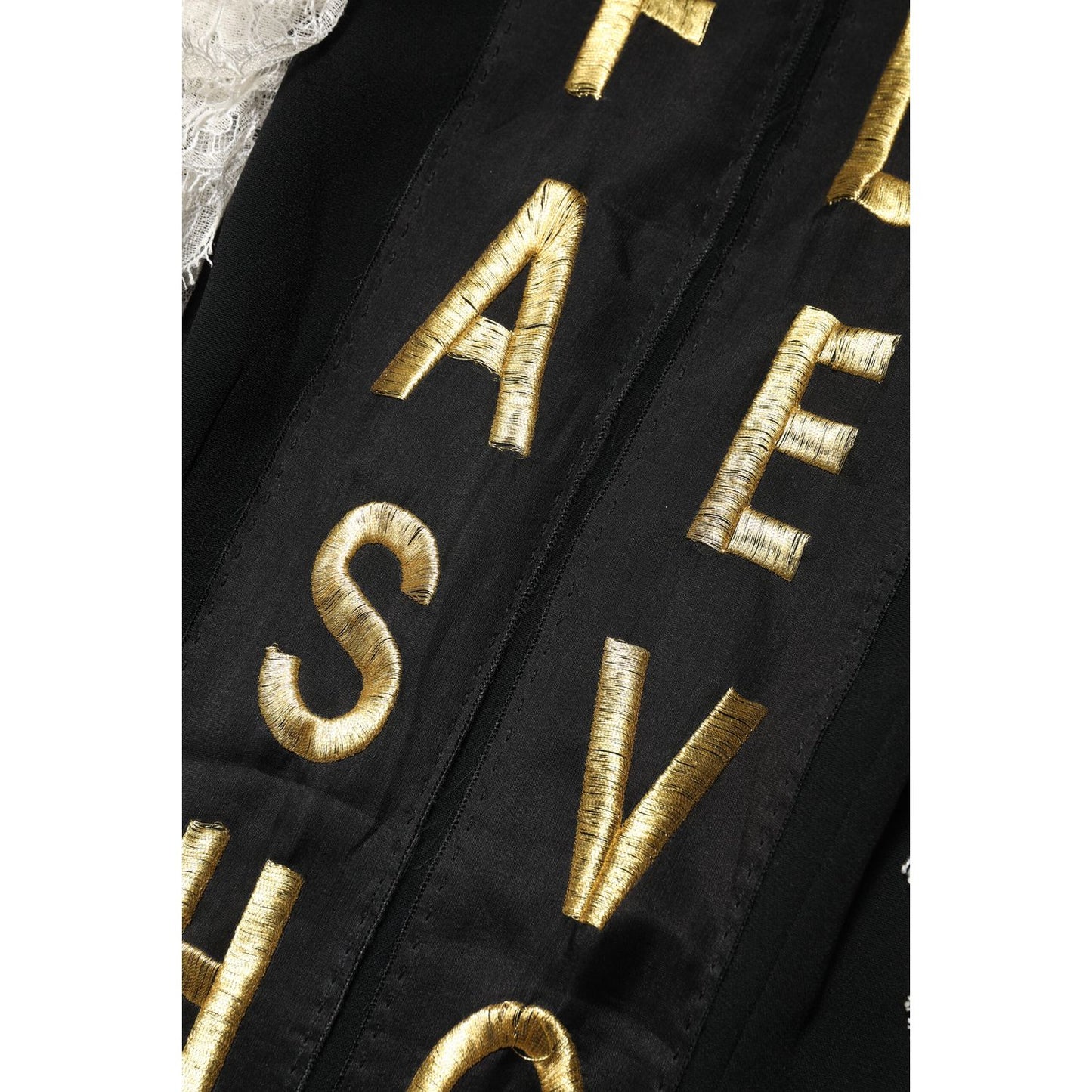 Dolce & Gabbana Black Fashion Devotion Embellish Mini Dress