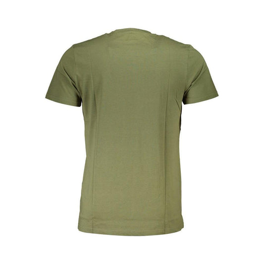 Cavalli Class Green Cotton Men T-Shirt