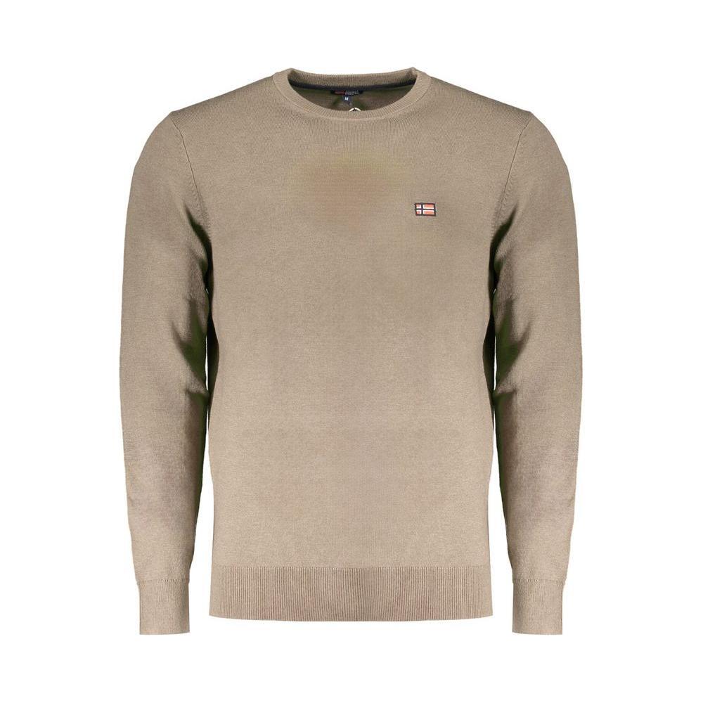 Norway 1963 Brown Wool Men Sweater NO-32067-3XL