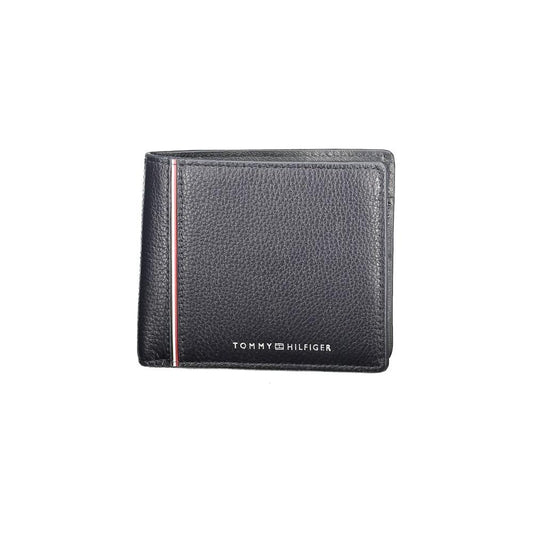 Tommy Hilfiger Blue Leather Men Wallet