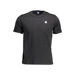 North Sails Black Cotton Men T-Shirt NO-10773-XL