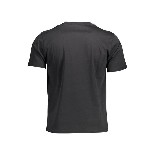 North Sails Black Cotton Men T-Shirt NO-10773-XL