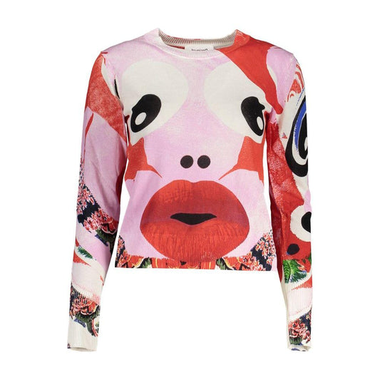 Desigual Pink Viscose Women Sweater