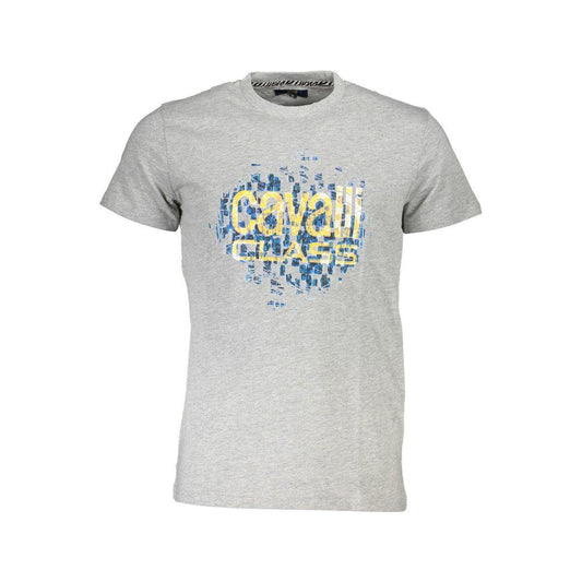 Cavalli Class Brown Cotton Men T-Shirt
