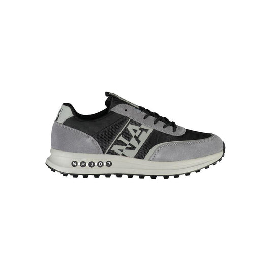 Napapijri Brown Leather Men Sneaker