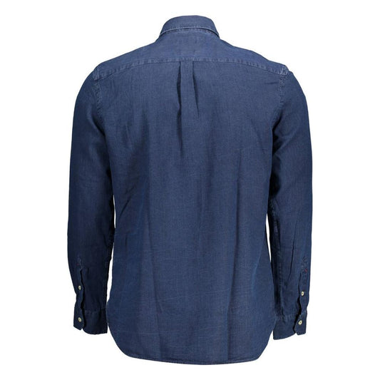 U.S. POLO ASSN. Blue Cotton Men Shirt