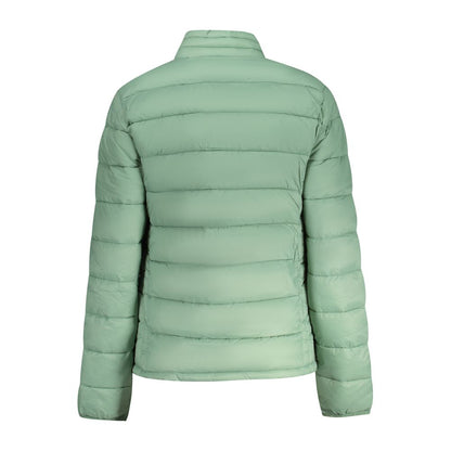 Back view of North Sails Green Polyamide Jackets & Coat showing long sleeves and external pockets.