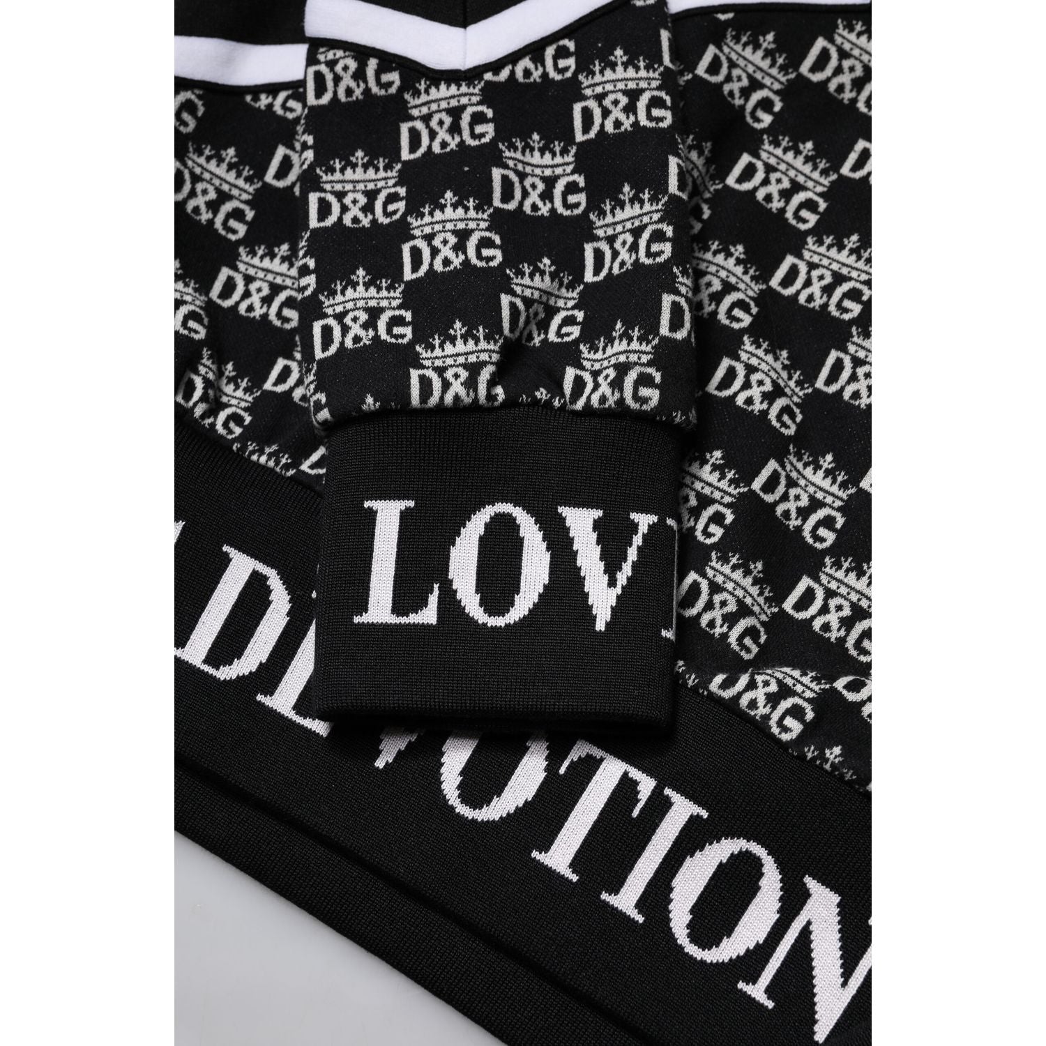 Dolce & Gabbana Multicolor Cotton Crew Neck Pullover Sweater