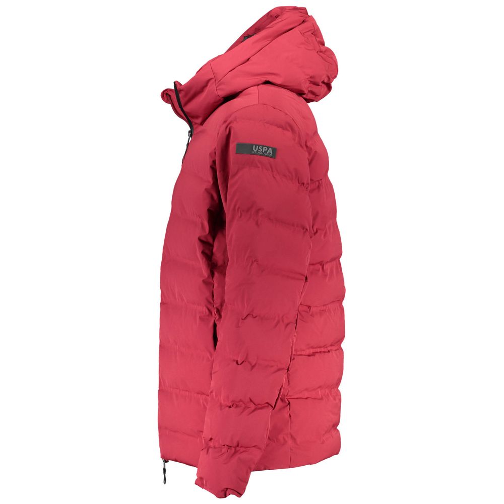 Front view with bag zipped and handles upright.