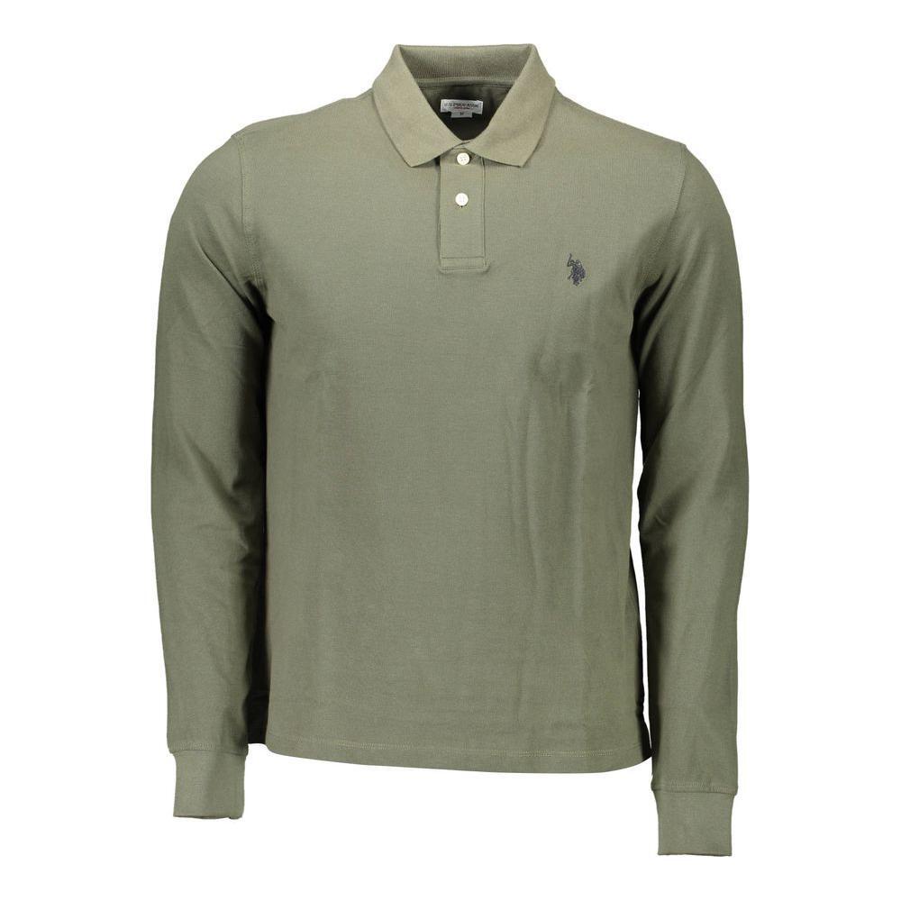 U.S. POLO ASSN. Green Cotton Men Polo Shirt US-9248-XXL