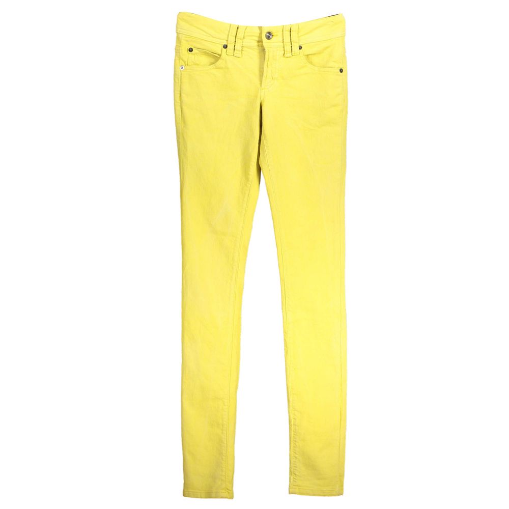 John Galliano Yellow Cotton Jeans Denim