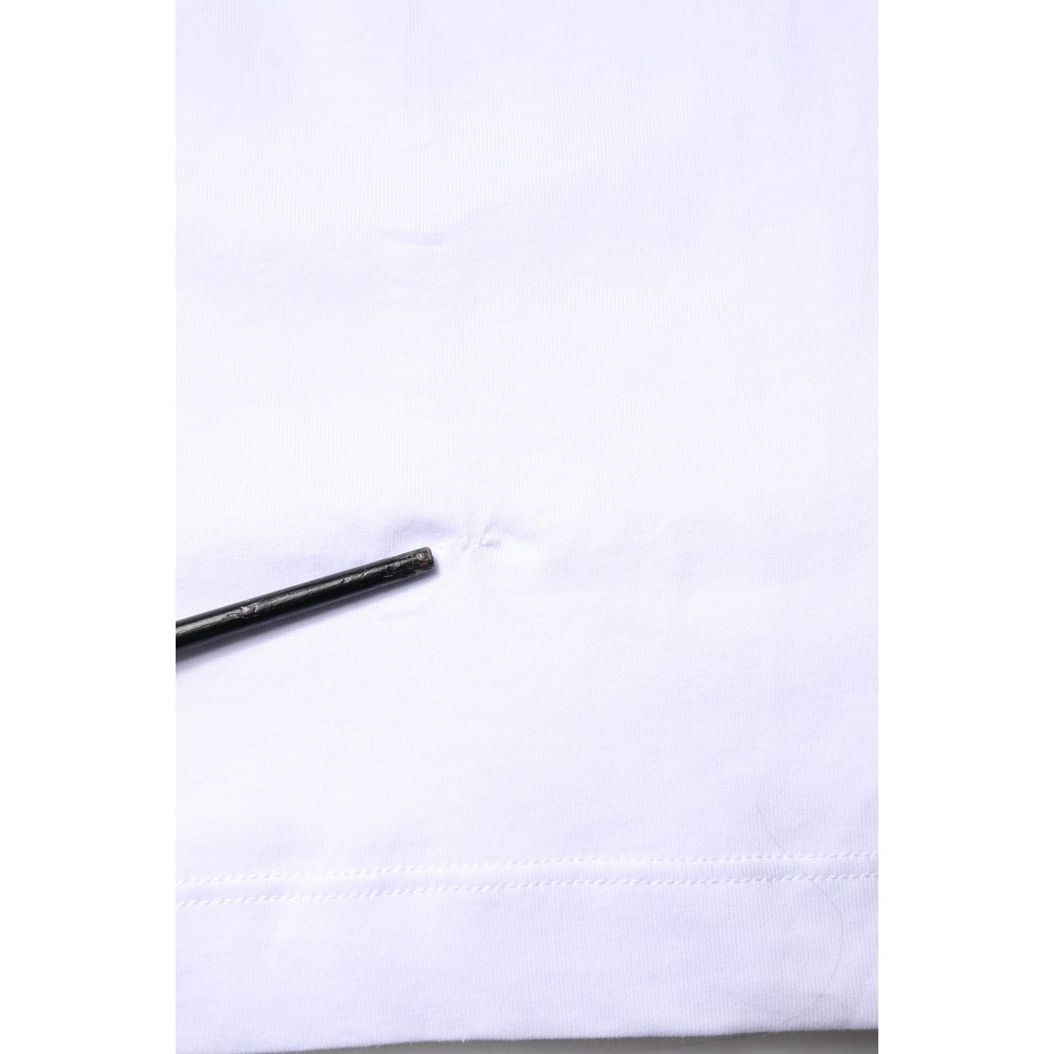 Dolce & Gabbana White Cotton DG Embroidery Crew Neck T-shirt