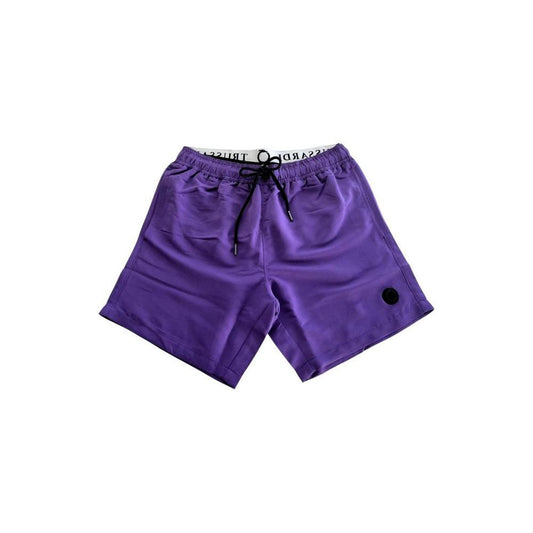 Trussardi Beachwear Purple Polyester Men's Swim Short TR-24812-M